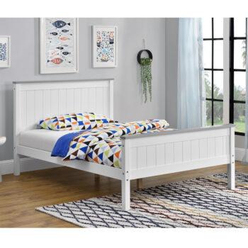 מיטה רחבה לנוער עשויה עץ מלא משולב מסדרת VERY WOOD דגם ליטל 120