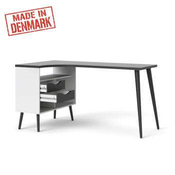 שולחן כתיבה מעוצב רטרו עם שידת אחסון תוצרת דנמרק דגם אוסלו