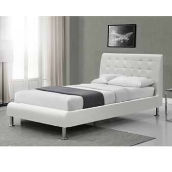 מיטת יחיד מעוצבת 90×190 בריפוד דמוי עור דגם פנדה