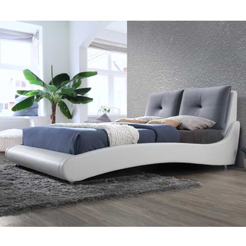 מיטה זוגית מרופדת עיצוב מעוגל kori-1200