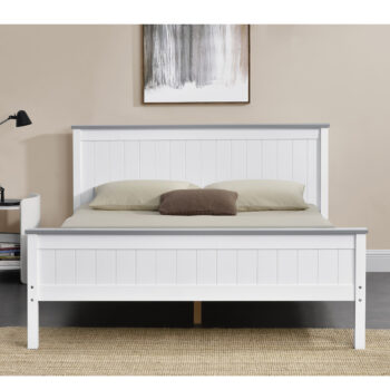 מיטה זוגית 140×190 עשויה עץ מלא משולב מסדרת VERY WOOD דגם ליטל 140