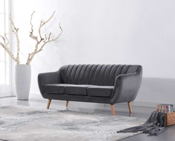 חנויות לעיצוב הבית ספה בעיצוב רטרו עם ריפוד אפור dark-grey-1200c
