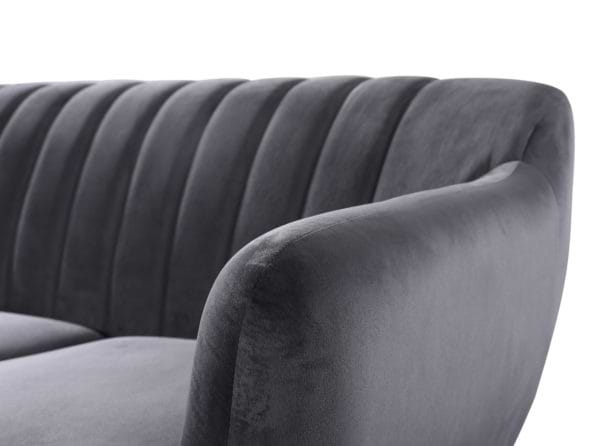 ספה בעיצוב רטרו עם ריפוד אפור dark-grey-1200c