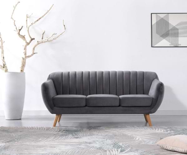 ספה בעיצוב רטרו עם ריפוד אפור dark-grey-1200c