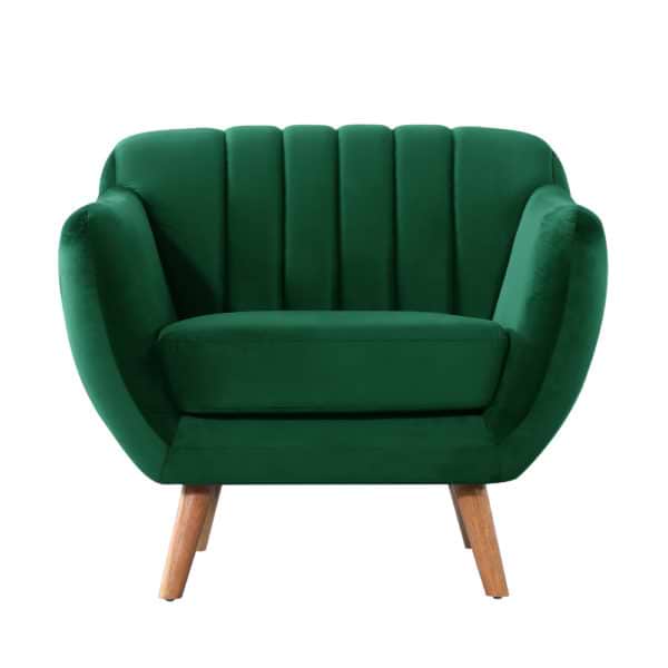 כורסא מעוצבת ירוקה green-1000c
