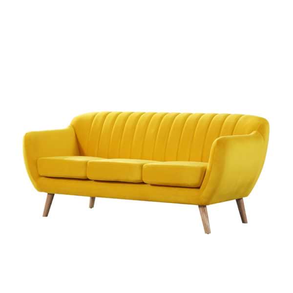ספה מעוצבת צהובה yellow-1000a
