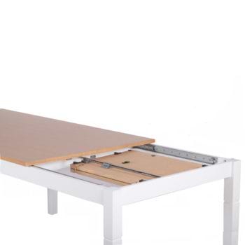 שולחן אוכל 1.8-2.4 מ’ מעץ מלא משולב דגם פראג