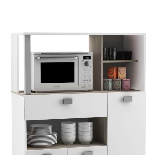 ארון שירות למטבח עם תא למיקרוגל תוצרת צרפת דגם בזיליק