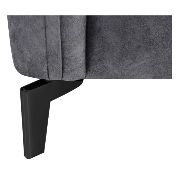 ספה תלת מושבית בעיצוב מודרני מרופדת בד רחיץ דגם קיטו-אפור