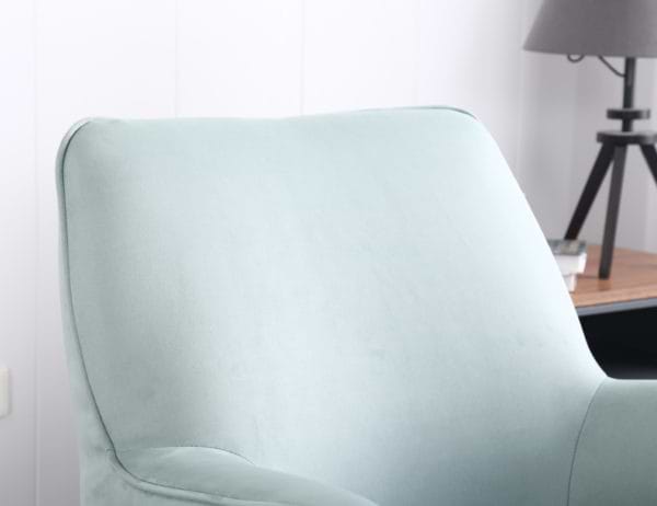 כורסא מעוצבת מרופדת בד רחיץ עם רגלי מתכת דגם פלורי