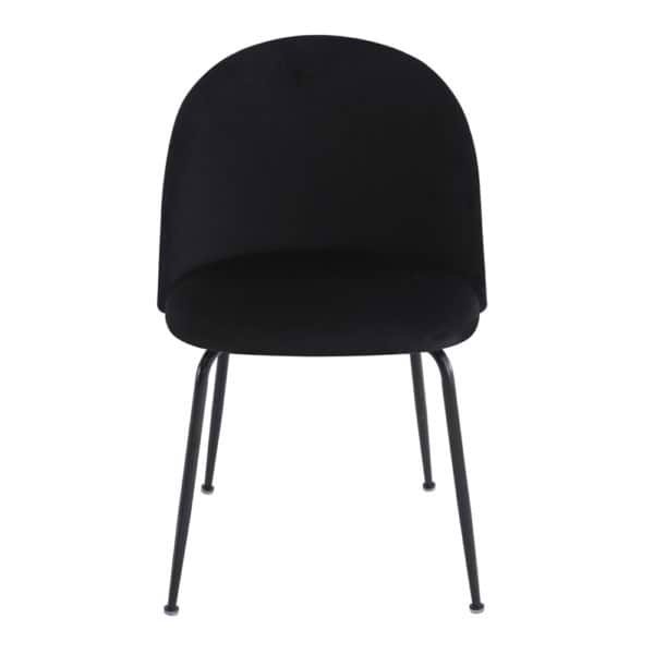 זוג כסאות מרופדים לפינת אוכל HOME DECOR דגם תובל-שחור – משלוח חינם!