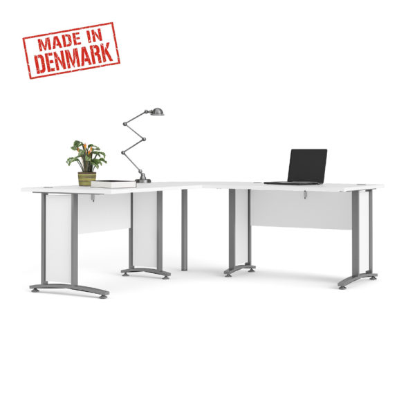 שולחן מנהלים פינתי מרווח עם רגלי ברזל תוצרת דנמרק דגם בונד