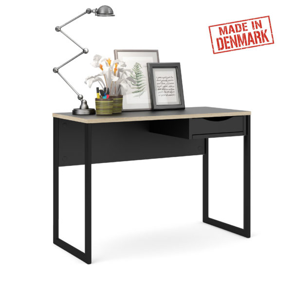 שולחן כתיבה עם מגירה ורגלי ברזל תוצרת דנמרק דגם קולין