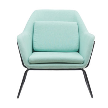 כורסא מעוצבת עם רגלי ברזל דגם ברייטון – ירוק