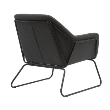 כורסא מעוצבת עם רגלי ברזל דגם ברייטון – אפור