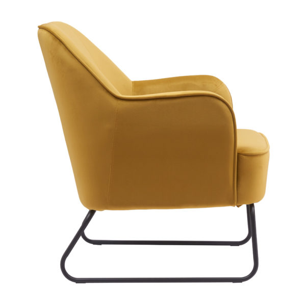 כורסא מעוצבת ונוחה עם רגלי ברזל דגם לידס-אפור