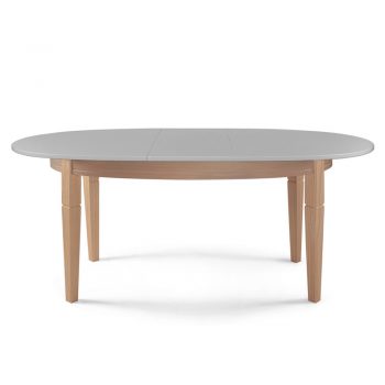שולחן אוכל נפתח 1.5-1.9 מ’ מעץ מלא משולב דגם גליל