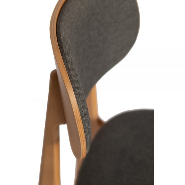 זוג כיסאות אוכל עשוי עץ מלא משולב דגם לולה – משלוח חינם!