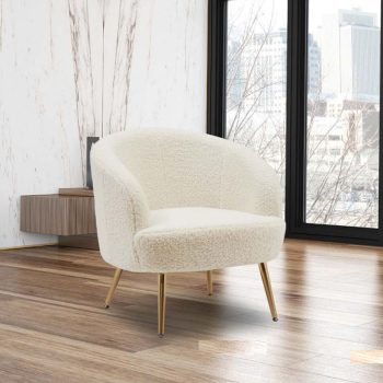 כורסא מעוצבת ונוחה בריפוד פרווה דגם דולי