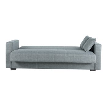 ספה תלת מושבית נפתחת למיטה רחבה עם ארגז מצעים דגם פרומו-אפור