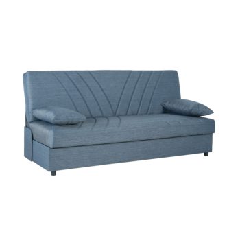 ספה תלת מושבית נפתחת למיטה רחבה עם ארגז מצעים דגם וונדי – כחול