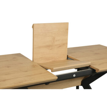 שולחן אוכל נפתח 1.6-2.2 מ’ עם רגלי ברזל דגם טוסקנה-אלון