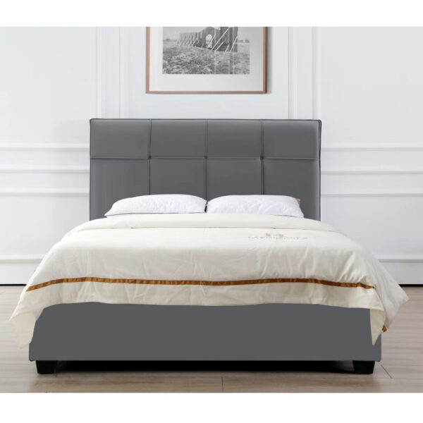 מיטה רחבה לנוער 120x190 מרופדת בד קטיפתי עם ארגז מצעים מעץ דגם ענבל