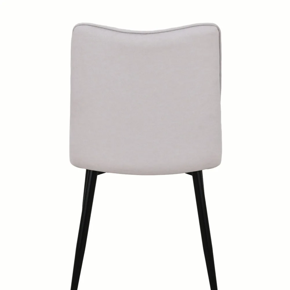 זוג כיסאות מעוצבים לפינת אוכל מרופדים בד רחיץ דגם דקל – תמונה 5